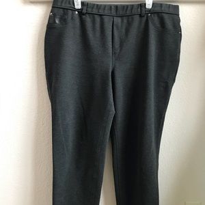 Ponte-style grey pants with rear pockets! 18